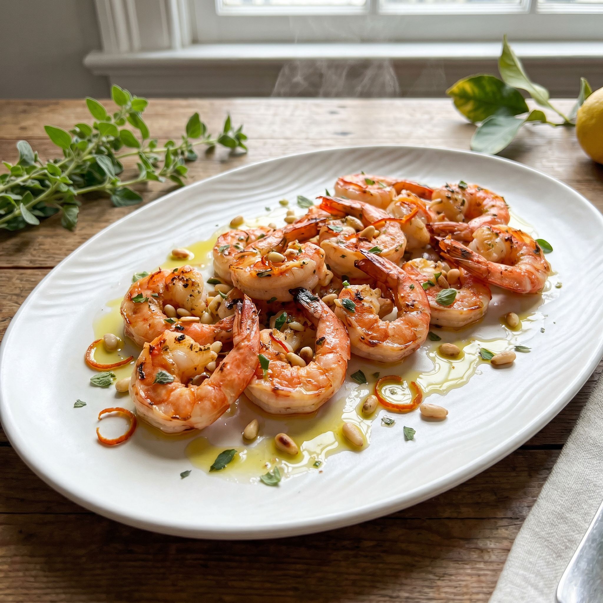 Amalfi Ember Citrus Prawns