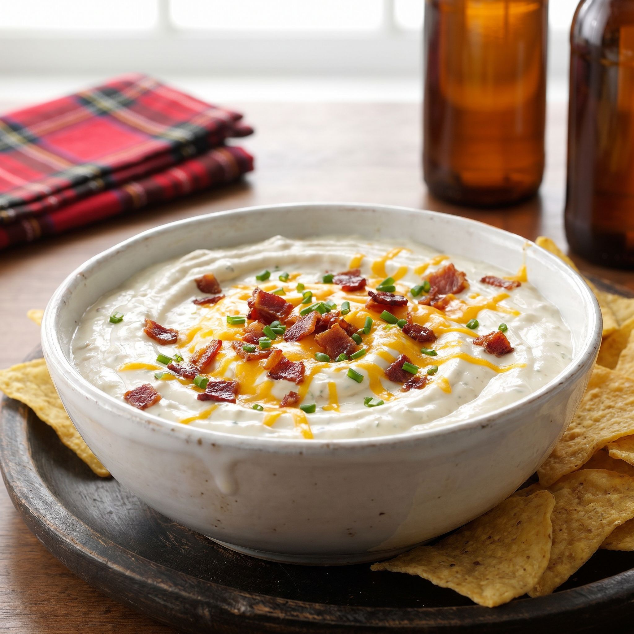 Bacon Cheddar Loaded Ranch Dip