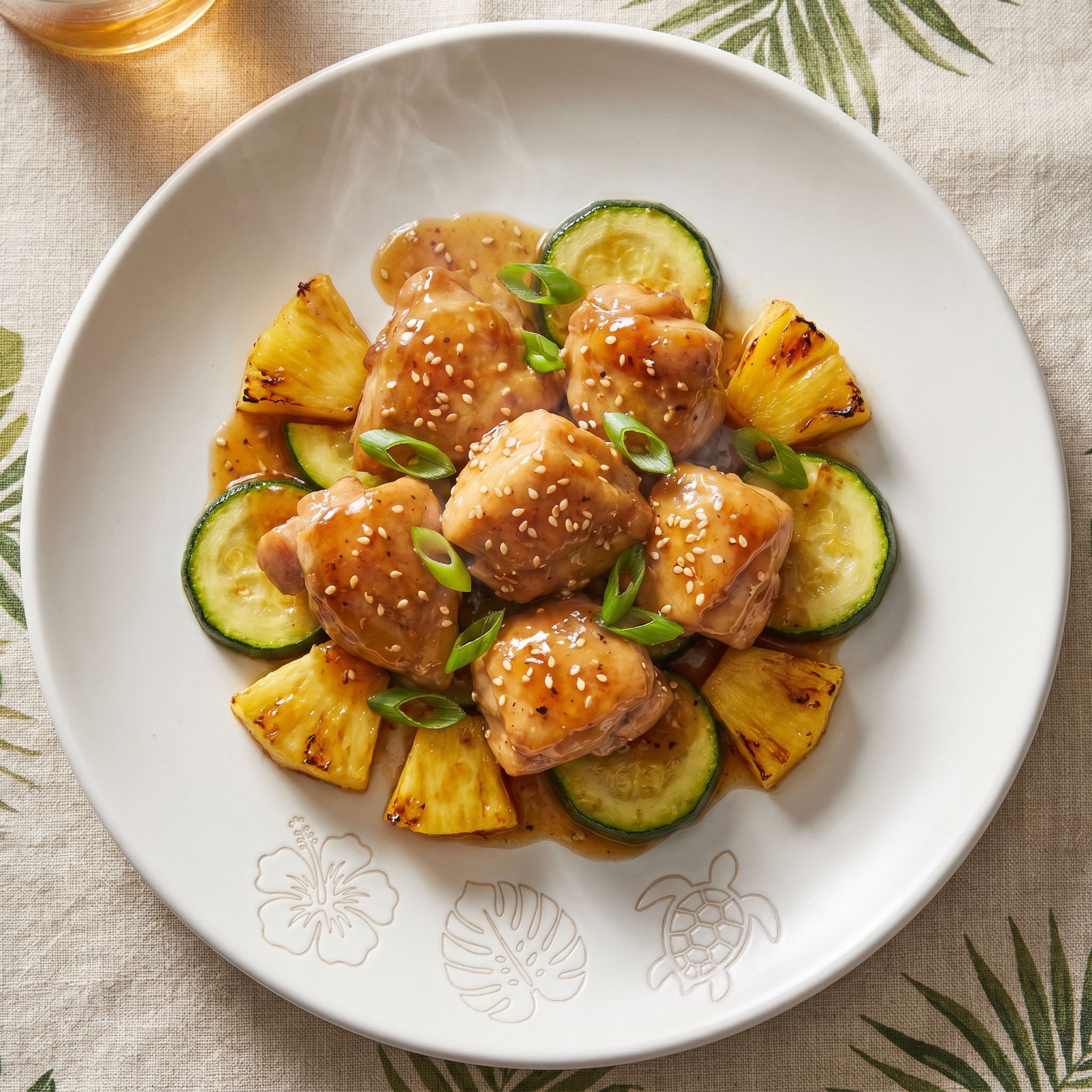 Baked Sesame Ginger Pineapple Chicken