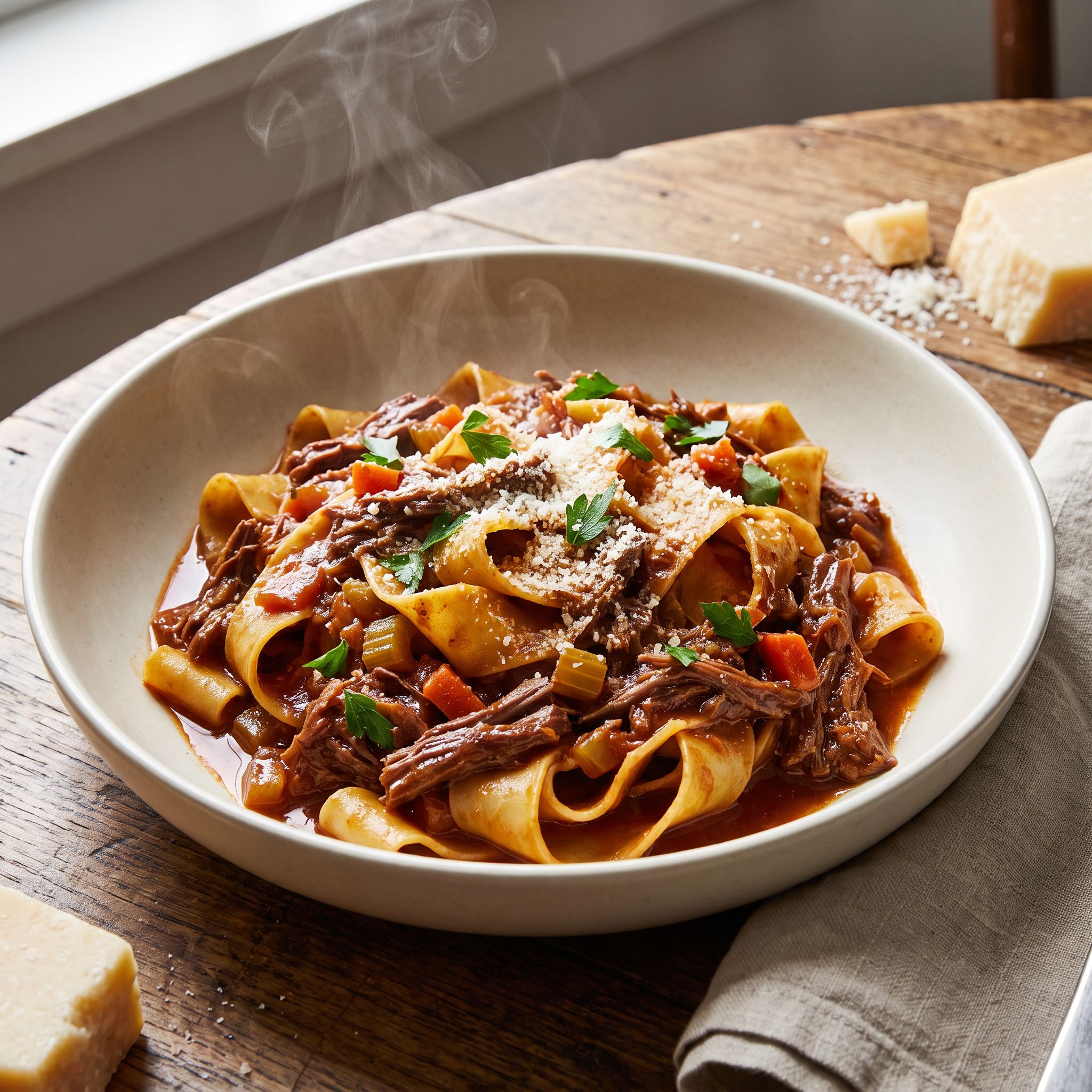 Balsamic Beef Ragu with Soffritto