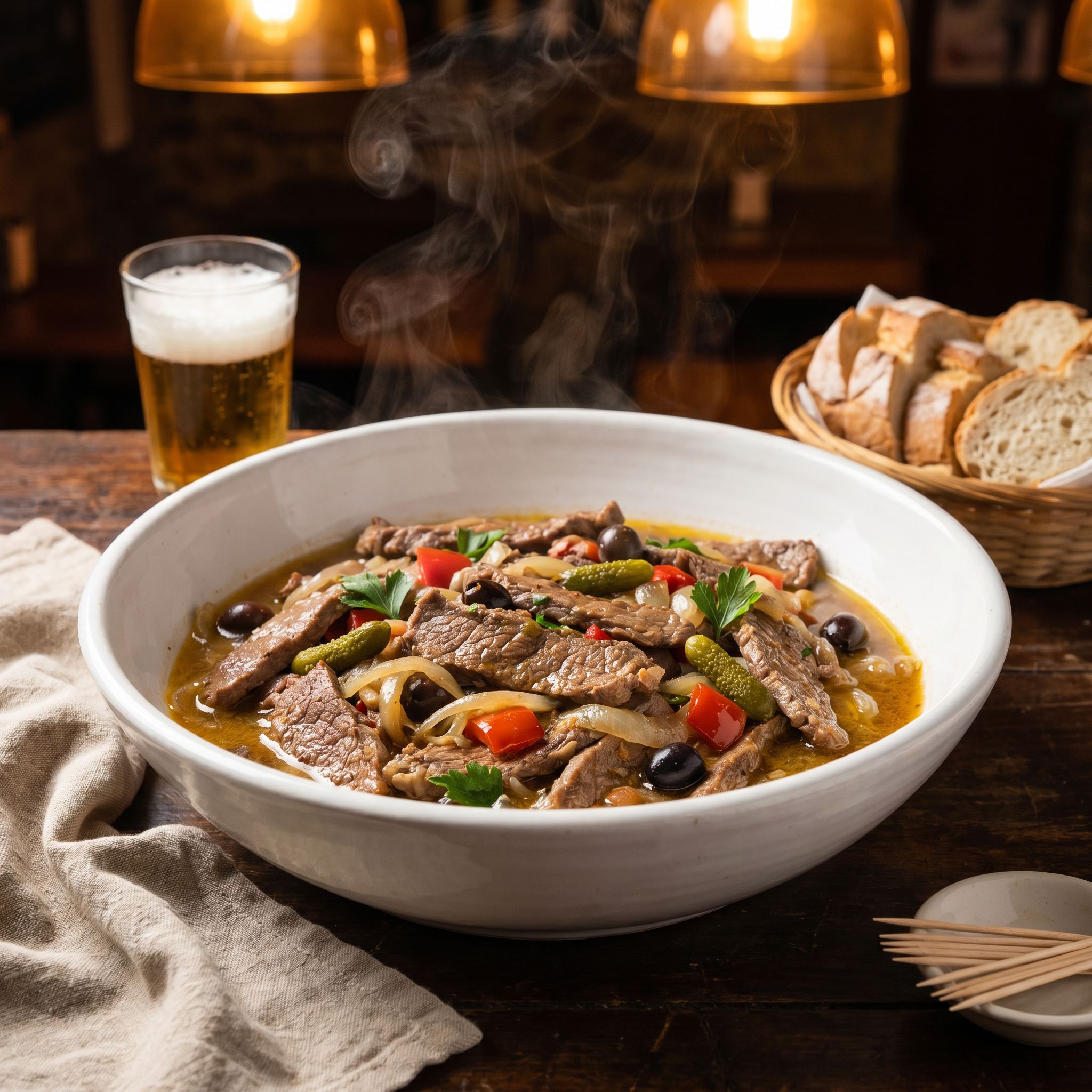 Beer Pickle Beef Sauté