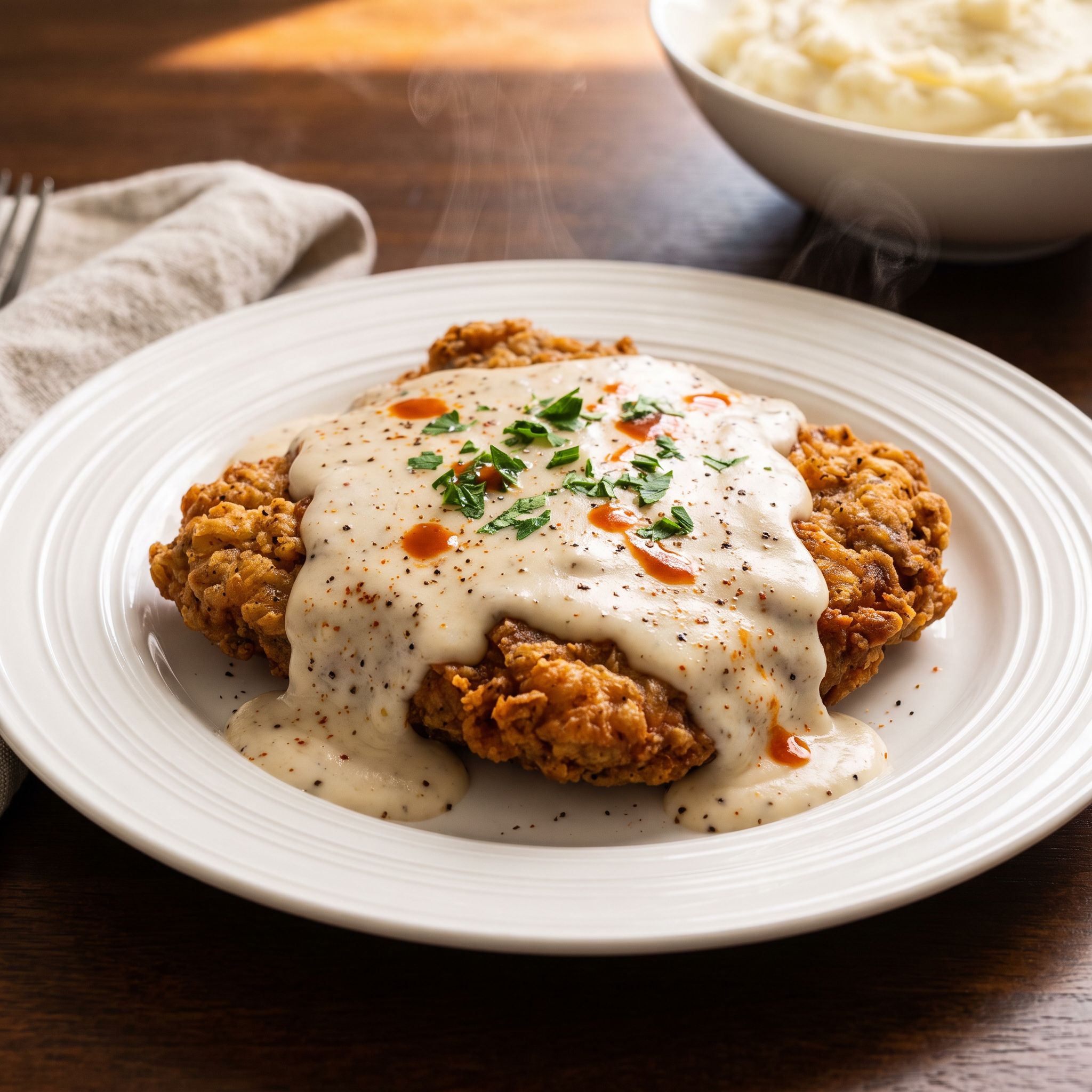 Cajun Buttermilk Fried Steak