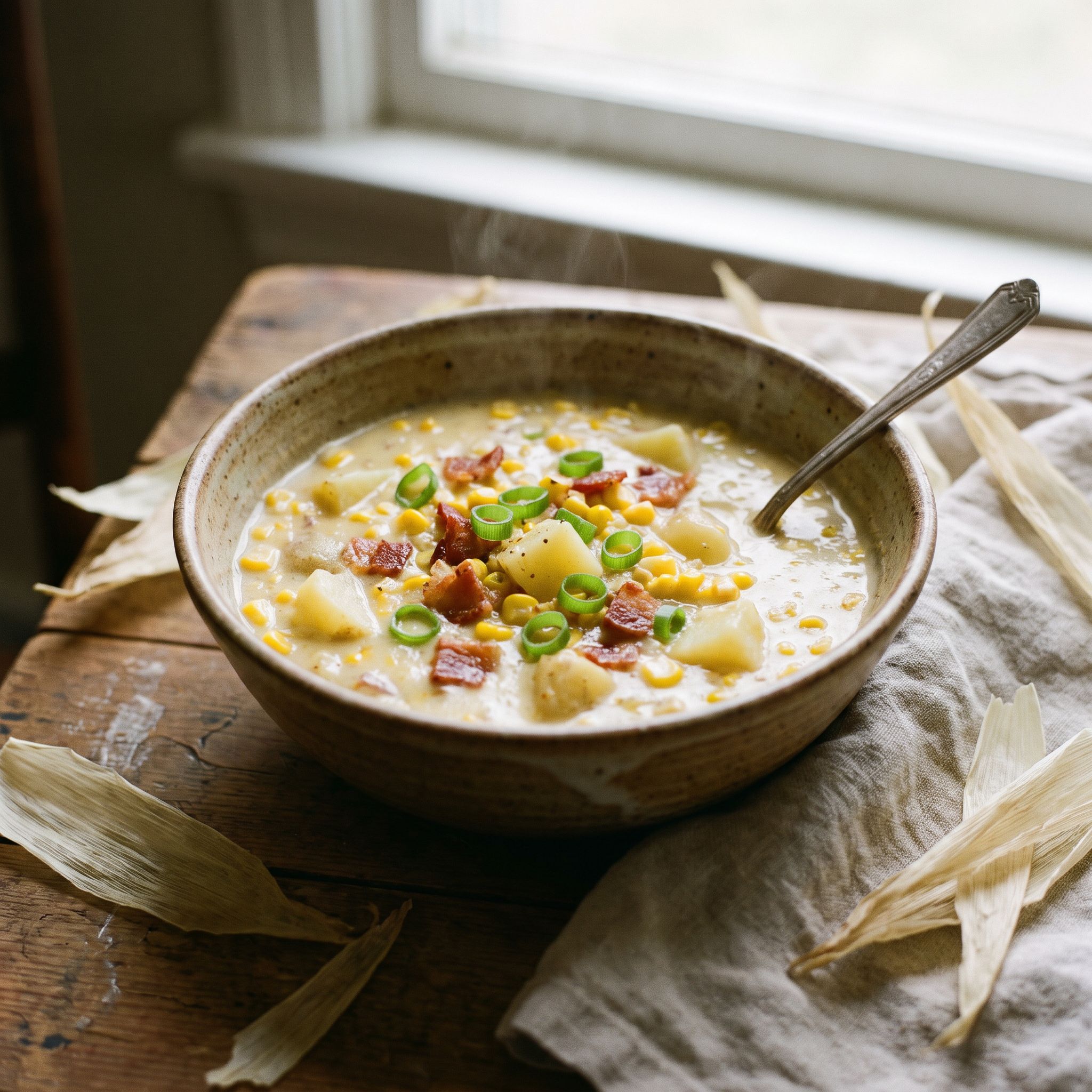 Canadian Prairie Corn Bacon Bisque