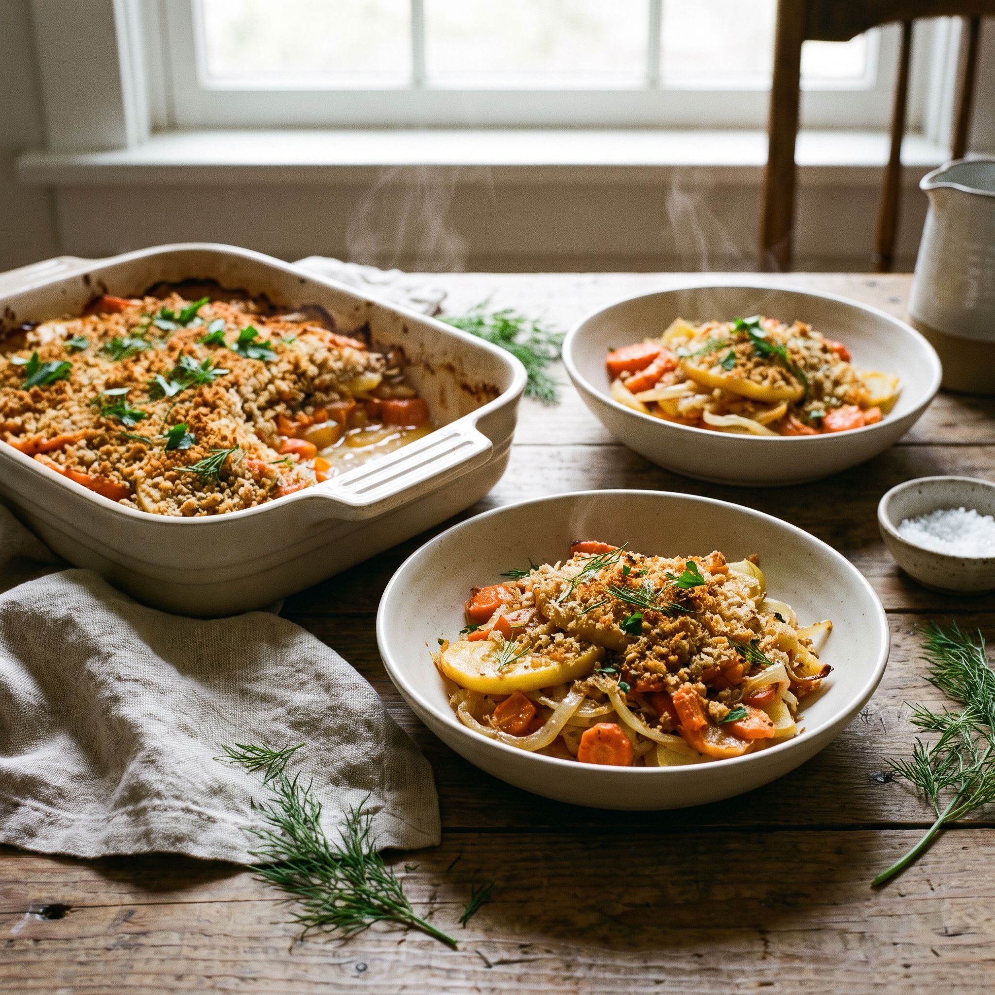 Carrot Apple Nordic Gratin