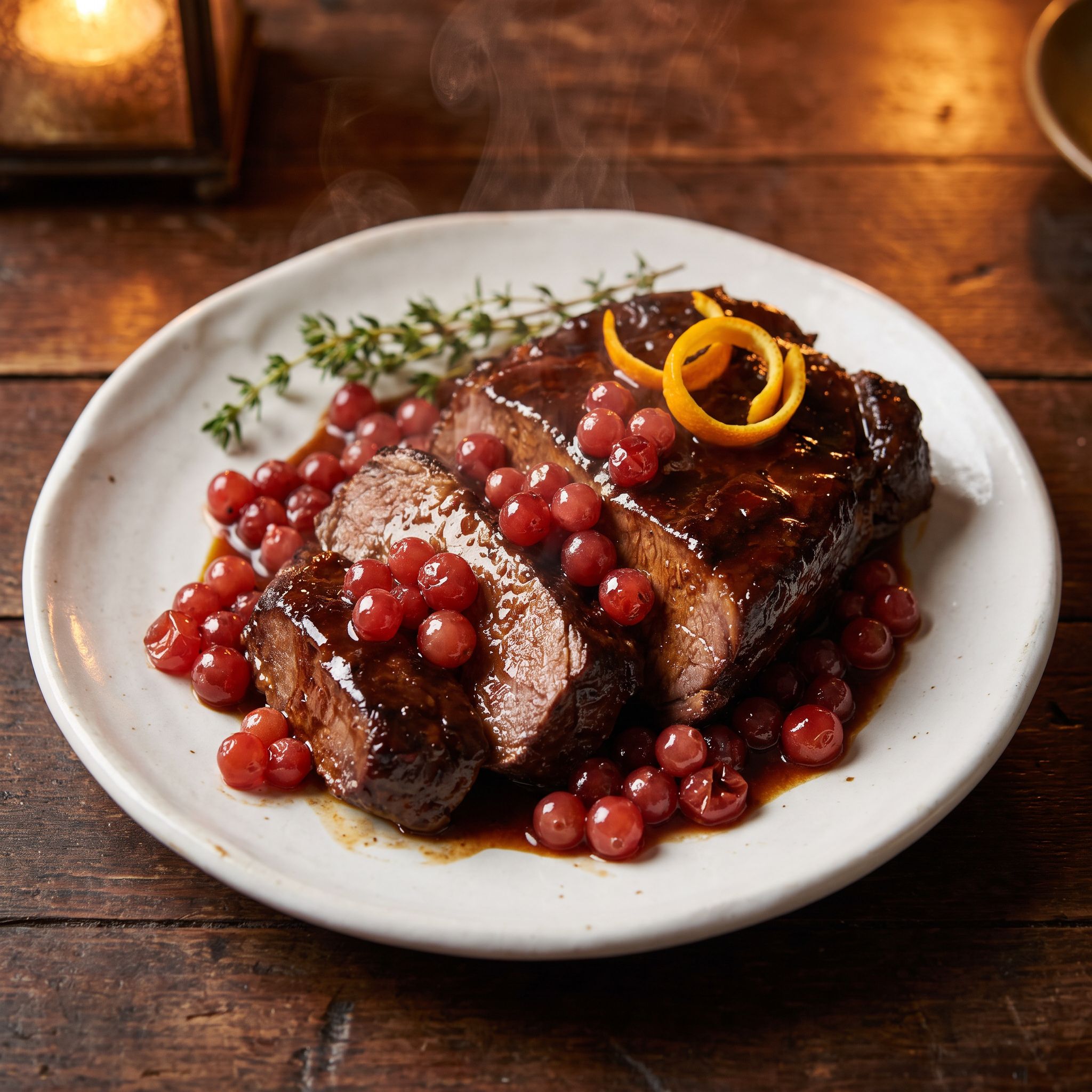 Chrono-Slow Braised Chuck with Berry Echoes