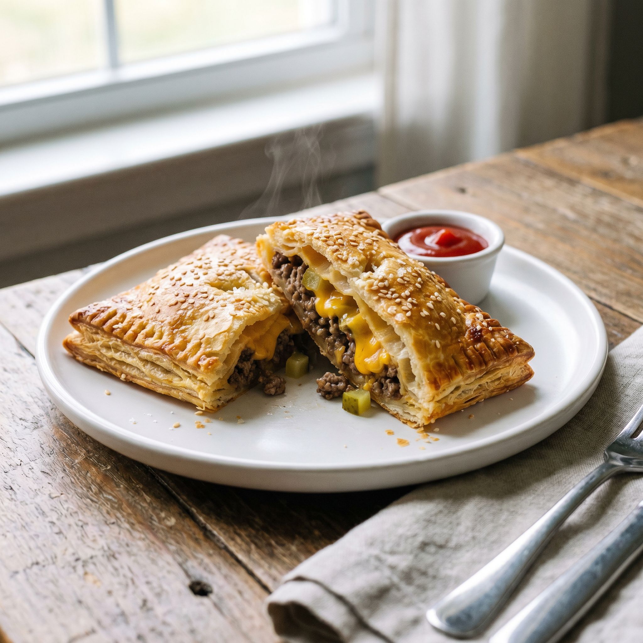 Classic Cheeseburger Hand Pies