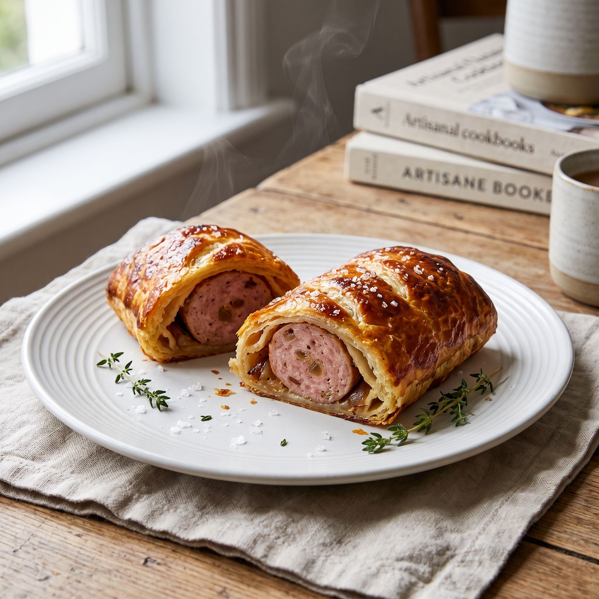 Classic Onion Sausage Logs