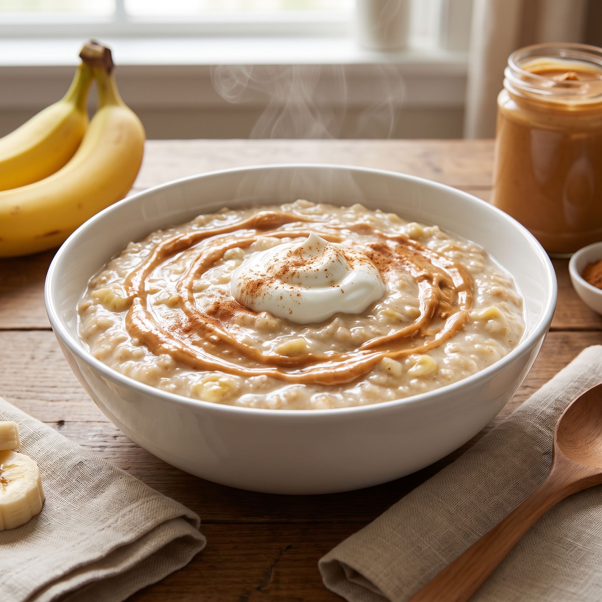 Creamy Peanut Butter Protein Oats