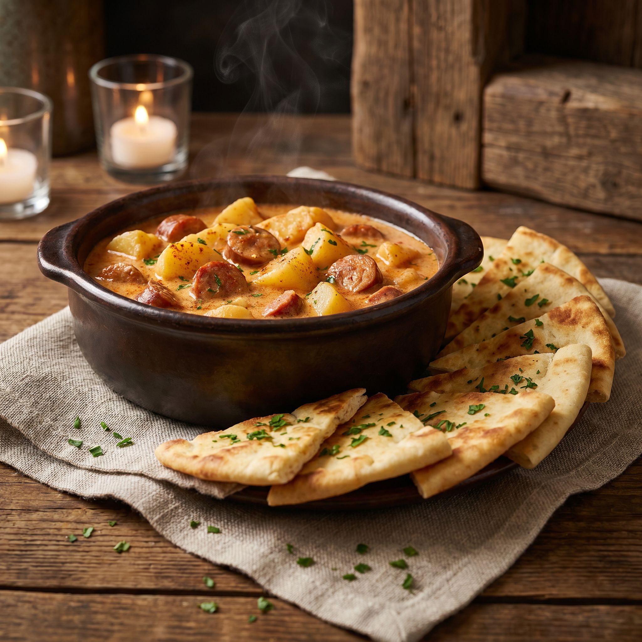 Creamy Potato and Sausage Braise