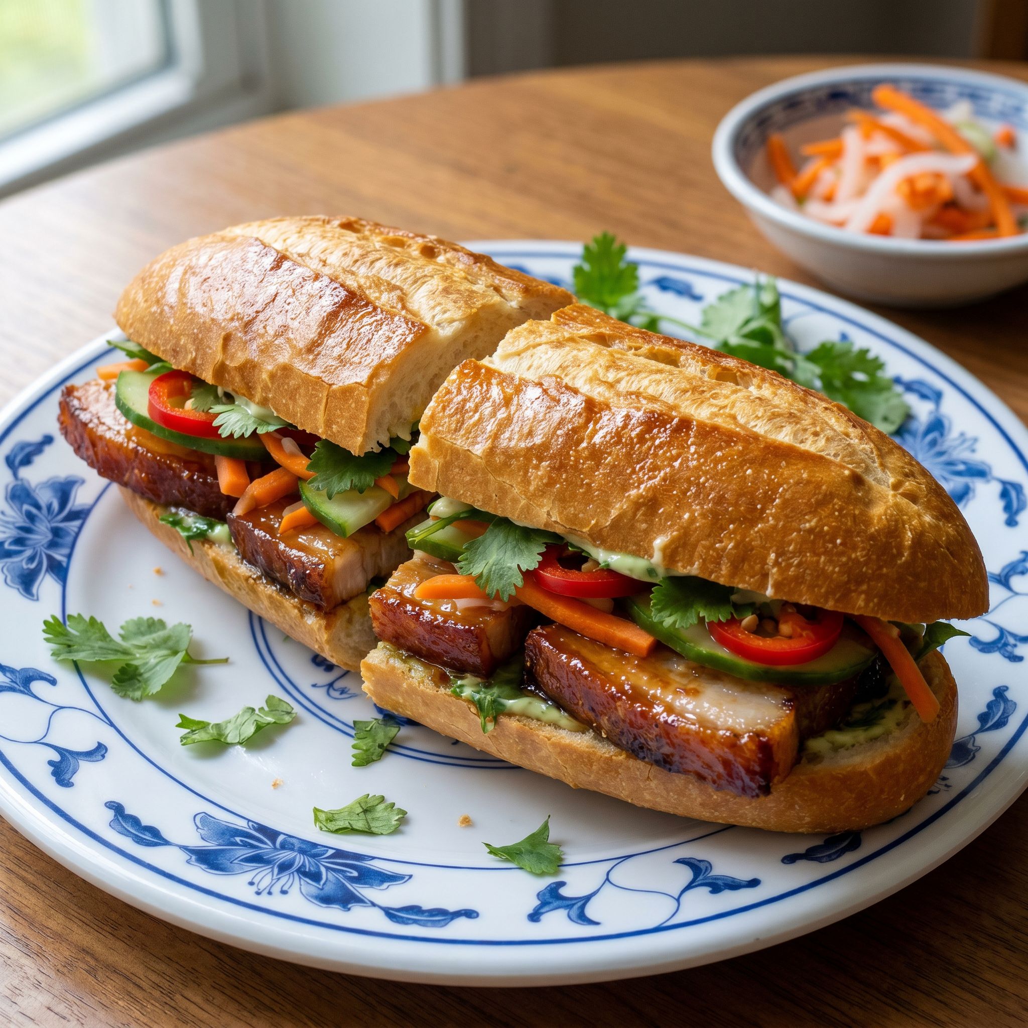 Crispy Pork Bahn Mi Sandwiches