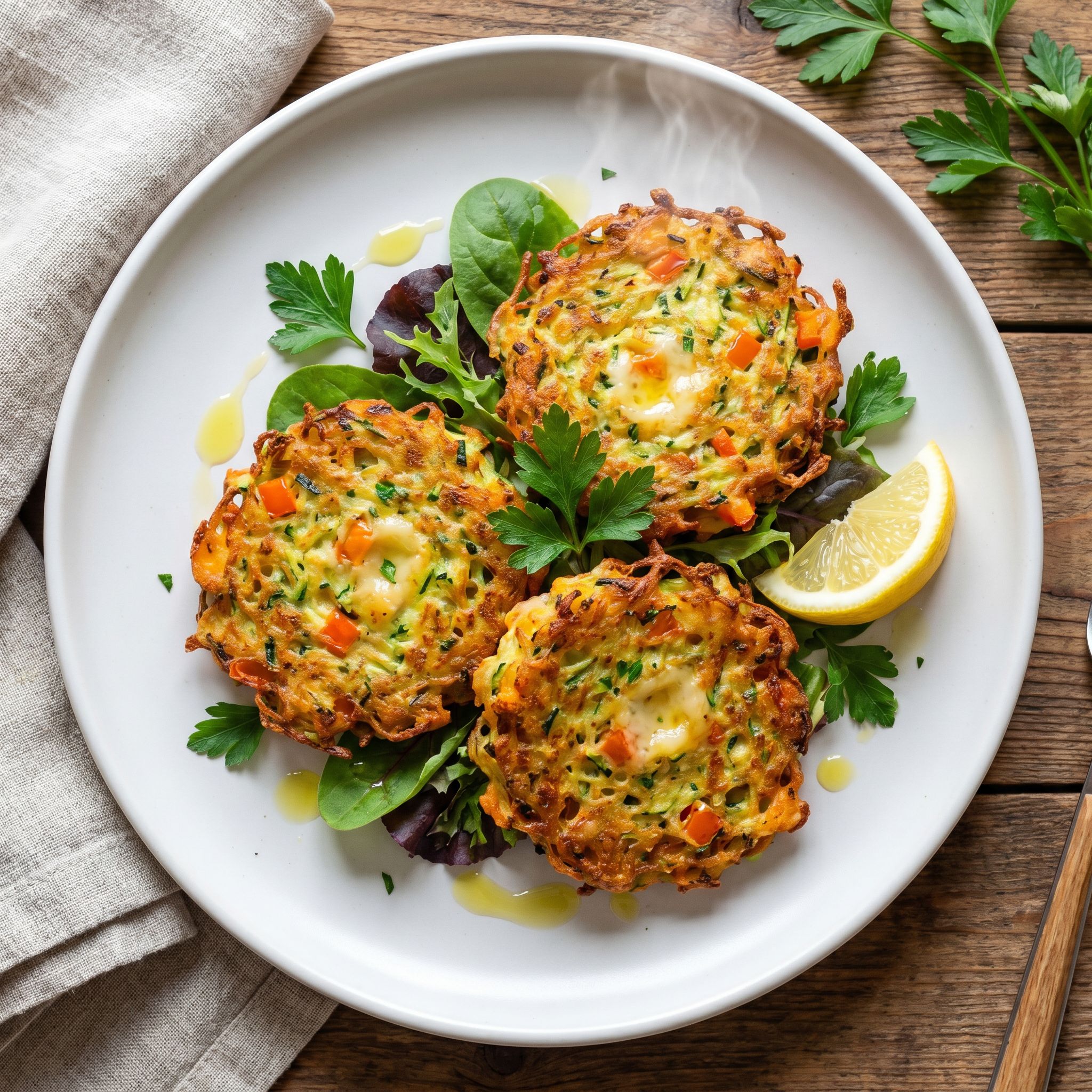 Crispy Zucchini Cheese Patties