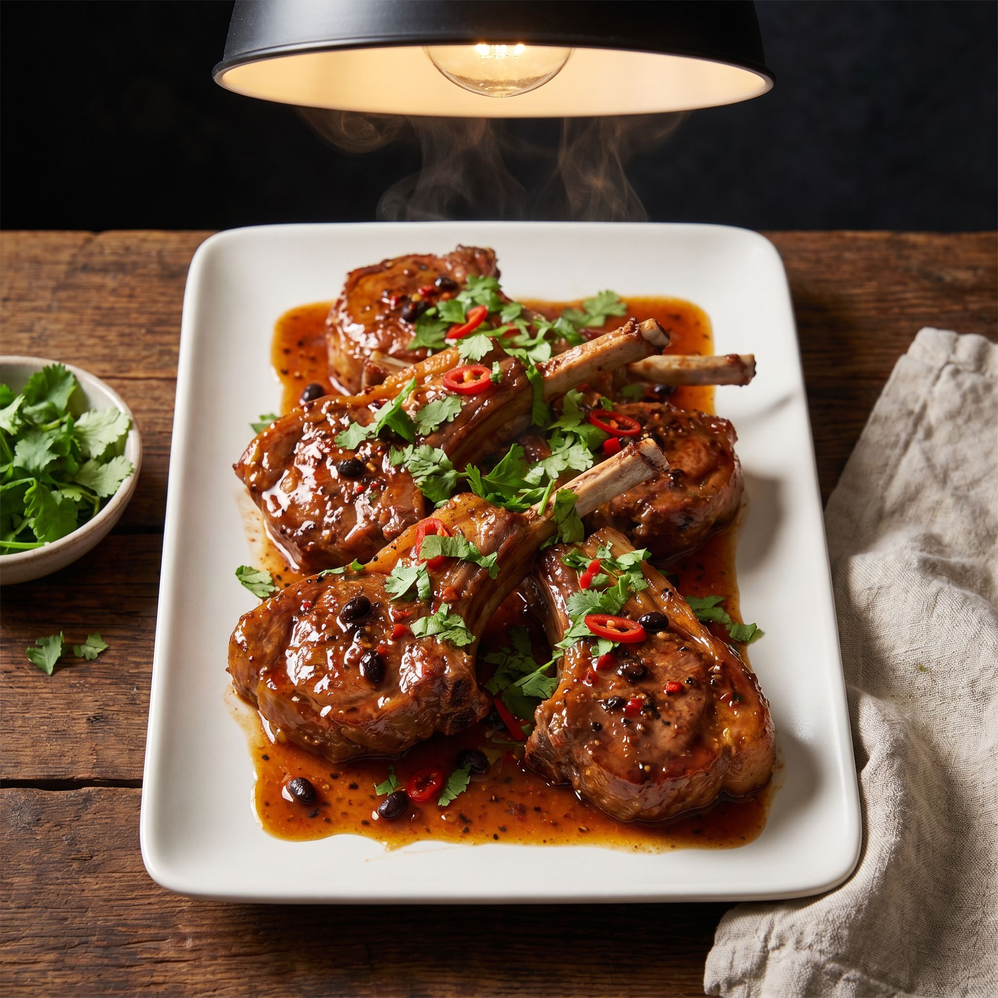 Cumin Chili Braised Lamb Chops