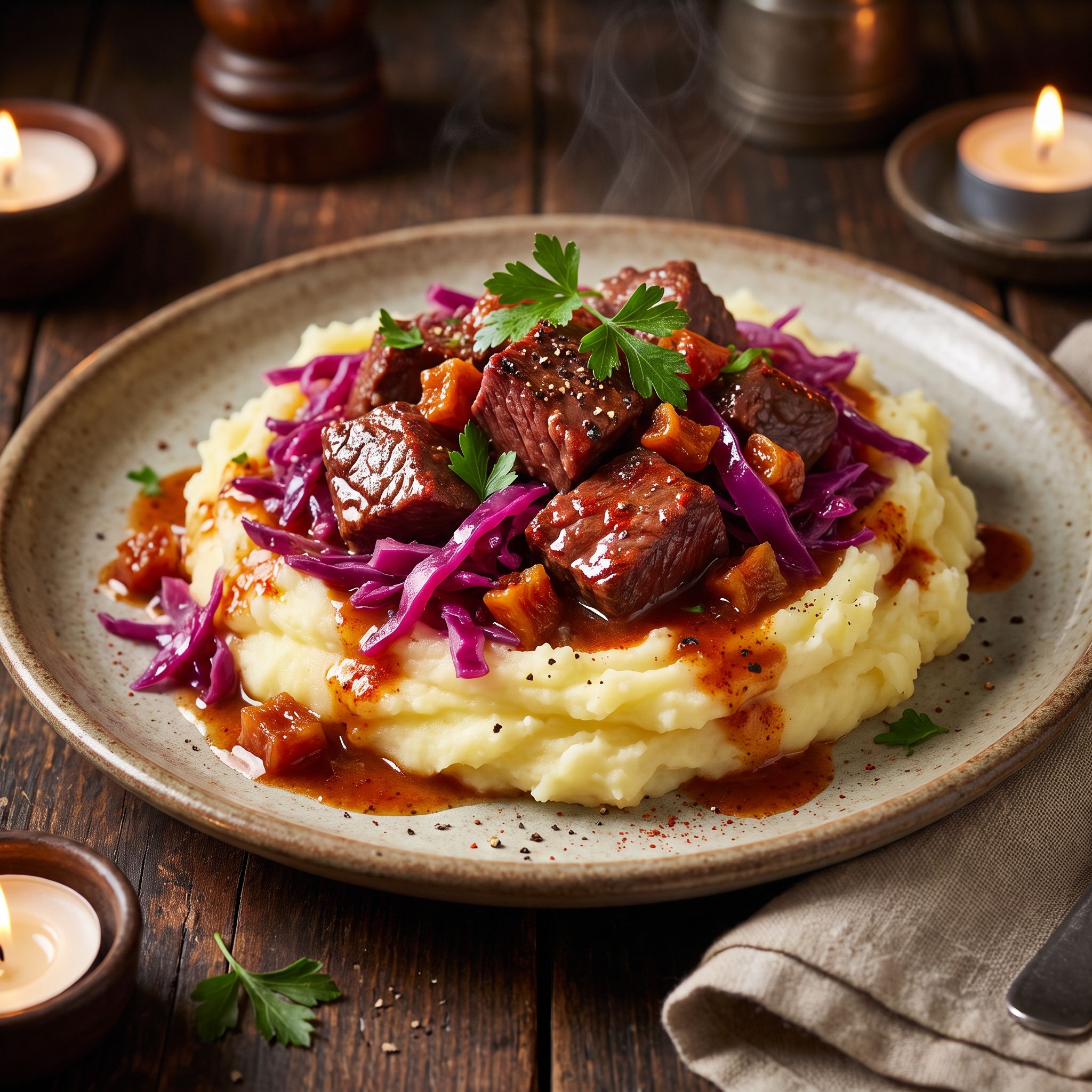 Dragonfire Braised Beef with Apples