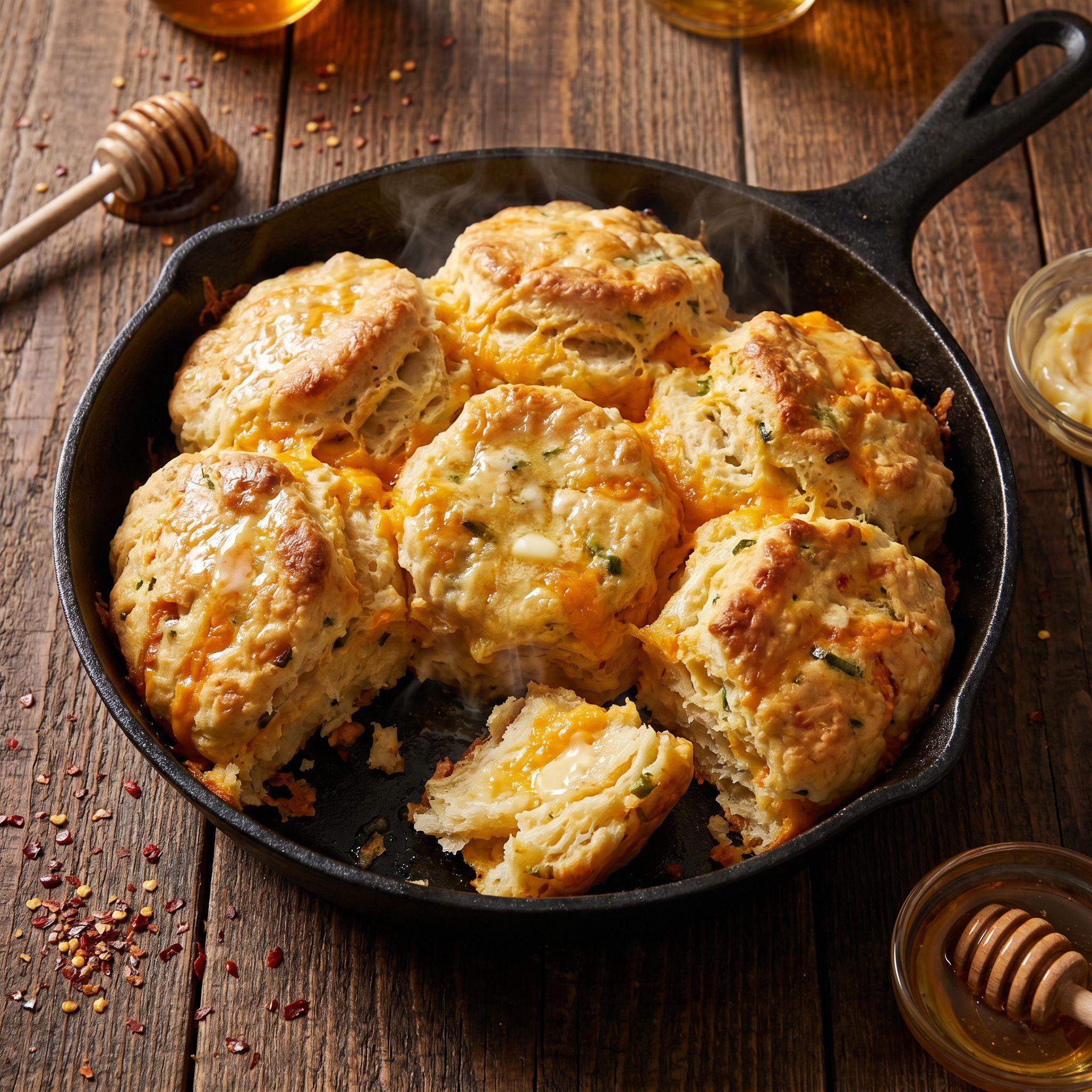 Dragonfire Jalapeno Cheddar Biscuits