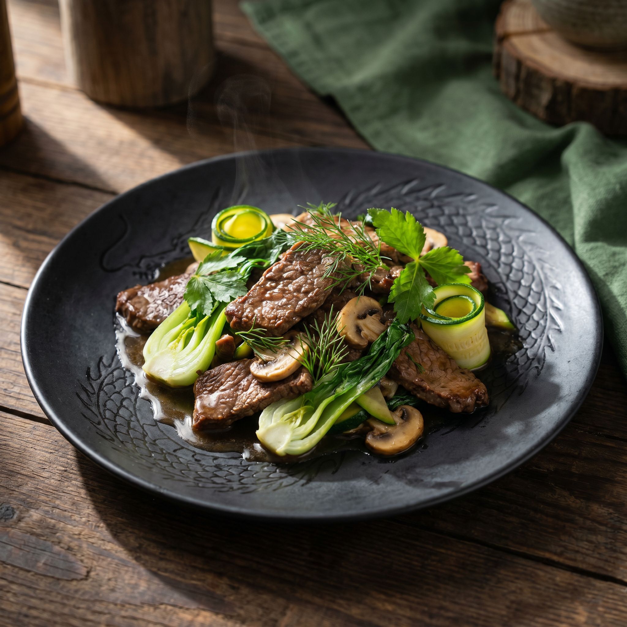 Dragon's Ginger Dill Stir-Fry