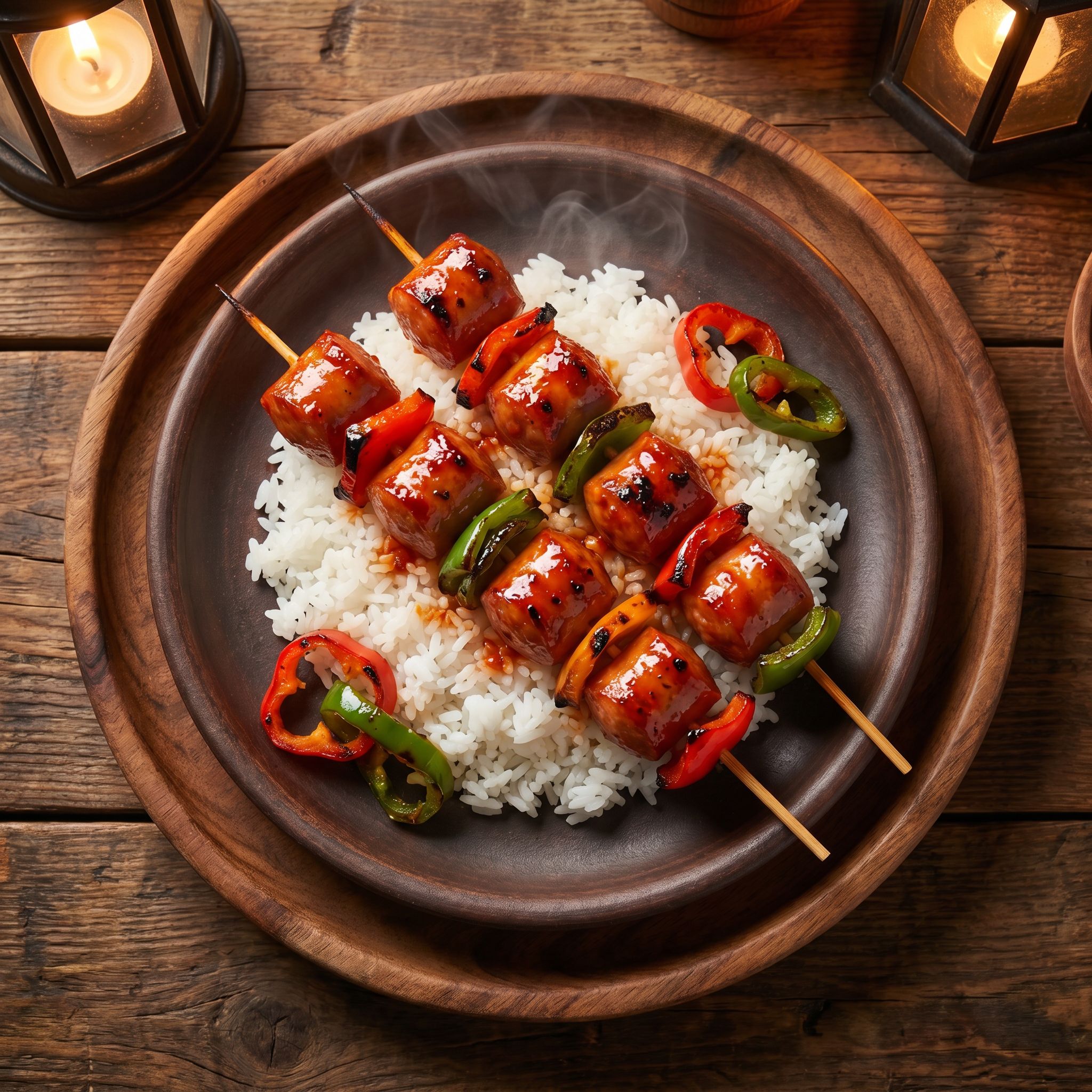 Enchanted Pepper Sausage Skewer