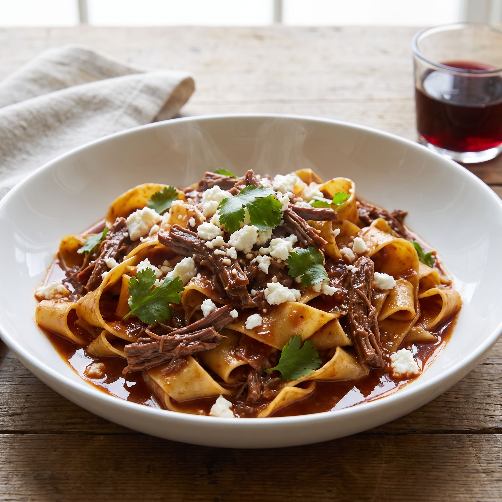 Espresso Ancho Beef Pappardelle
