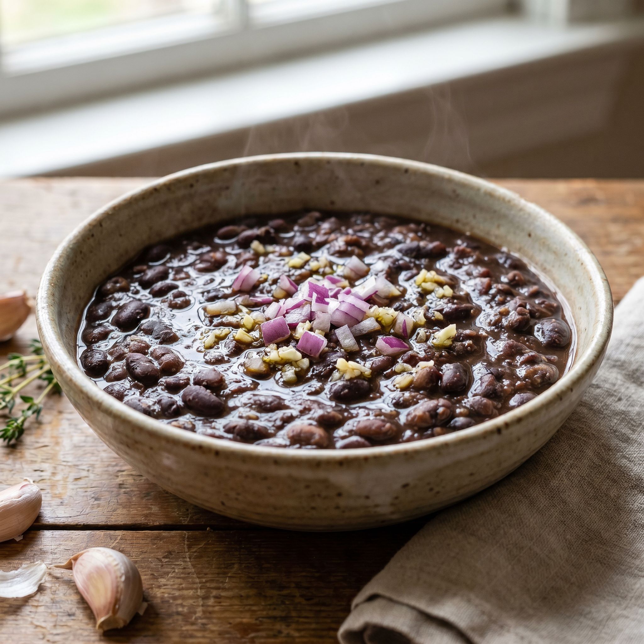 Garlic Soy Black Bean Ragout