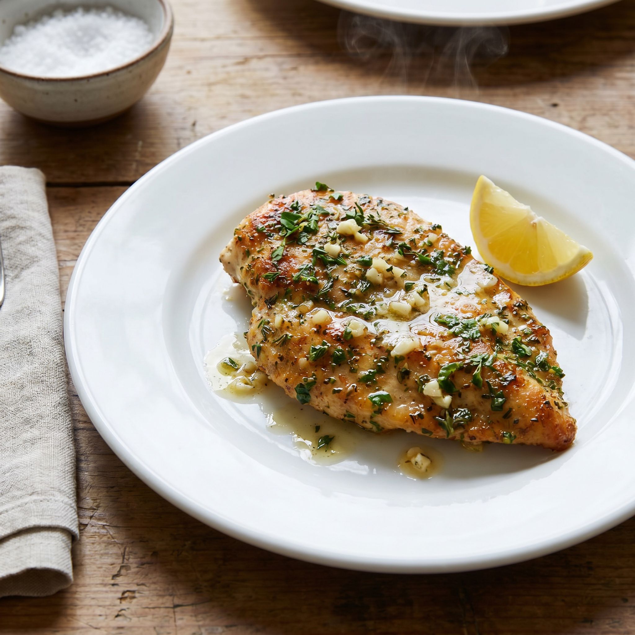 Garlicky Herb Crusted Chicken Cutlets