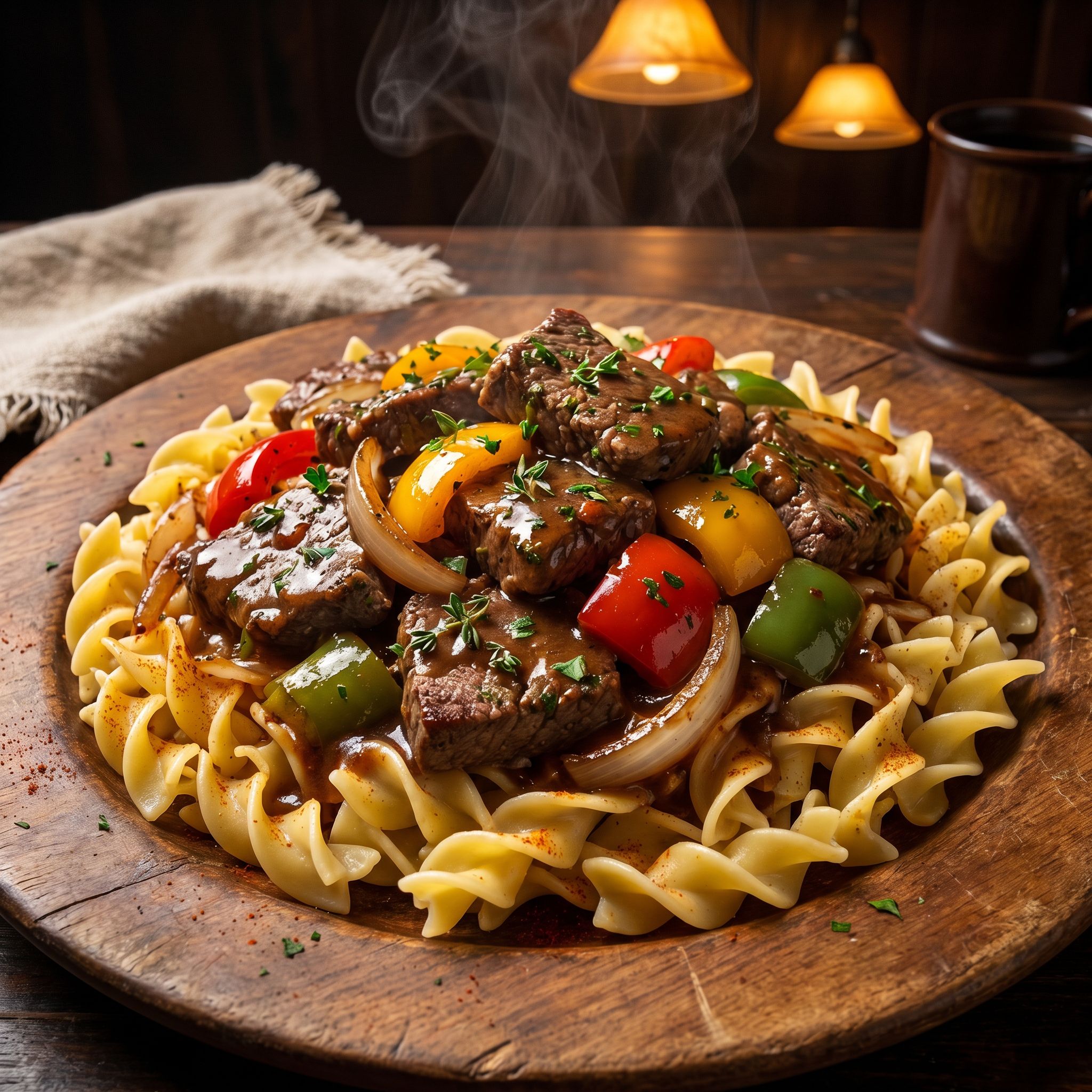 Herb-Infused Tavern Pepper Steak