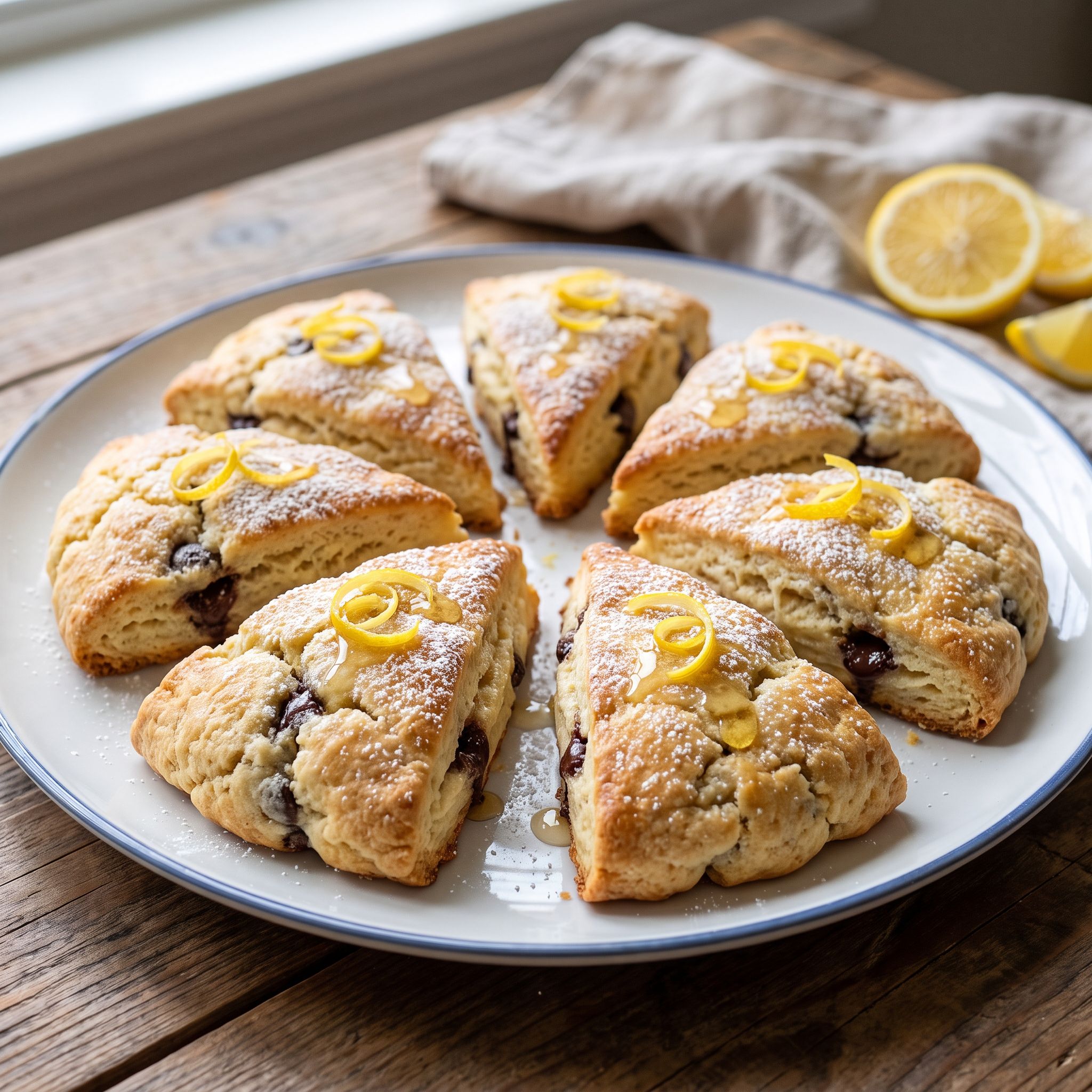 Honey Lemon Yogurt Scones