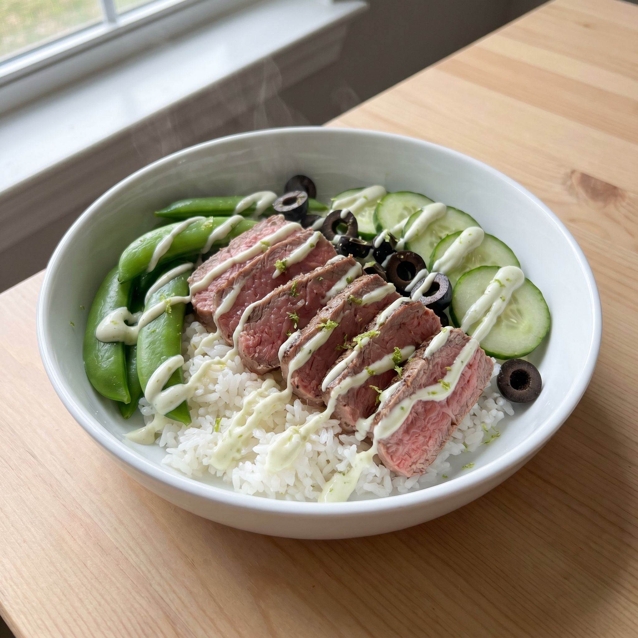 Lime Yogurt Filet Rice Bowl