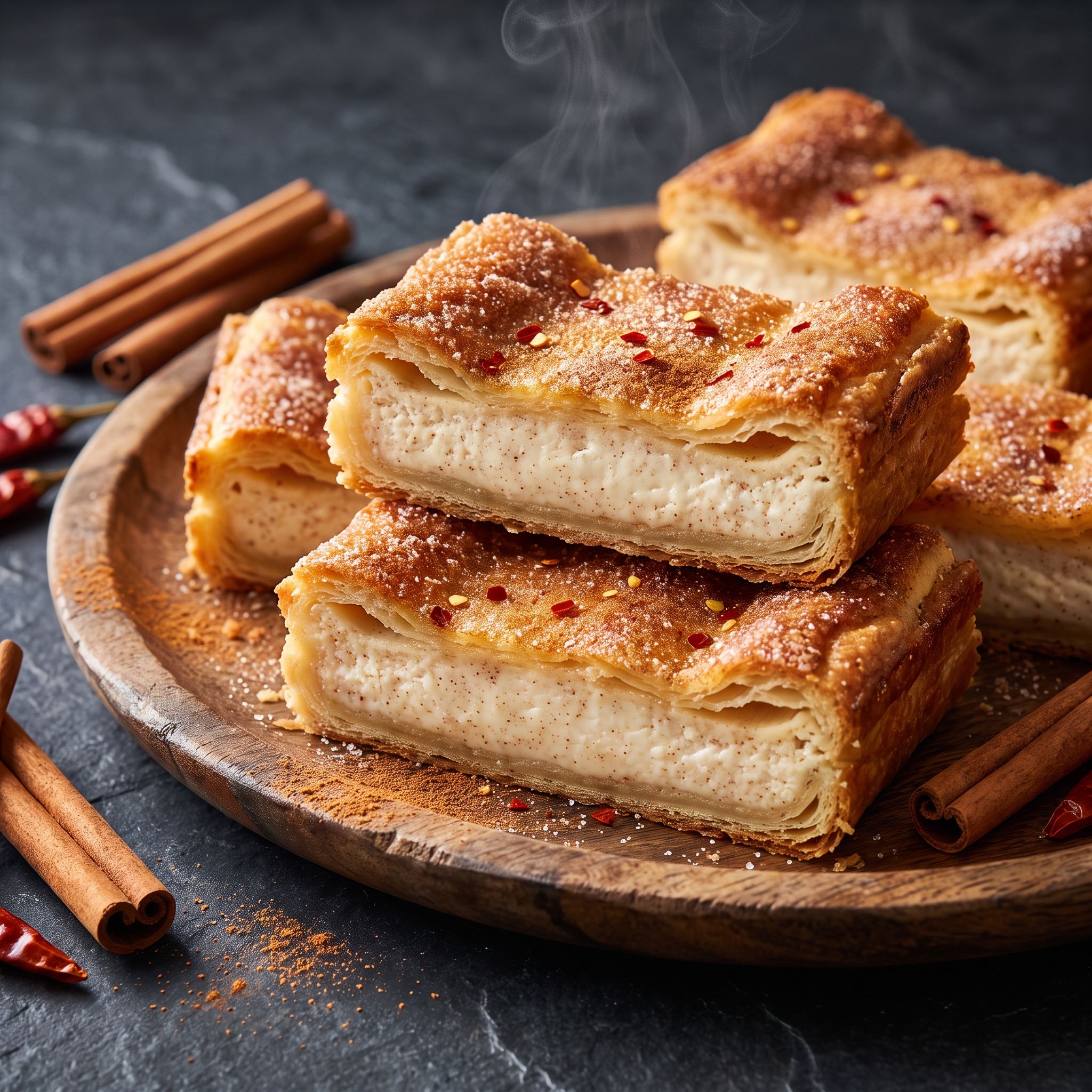 Mystic Churro Cheesecake Bars