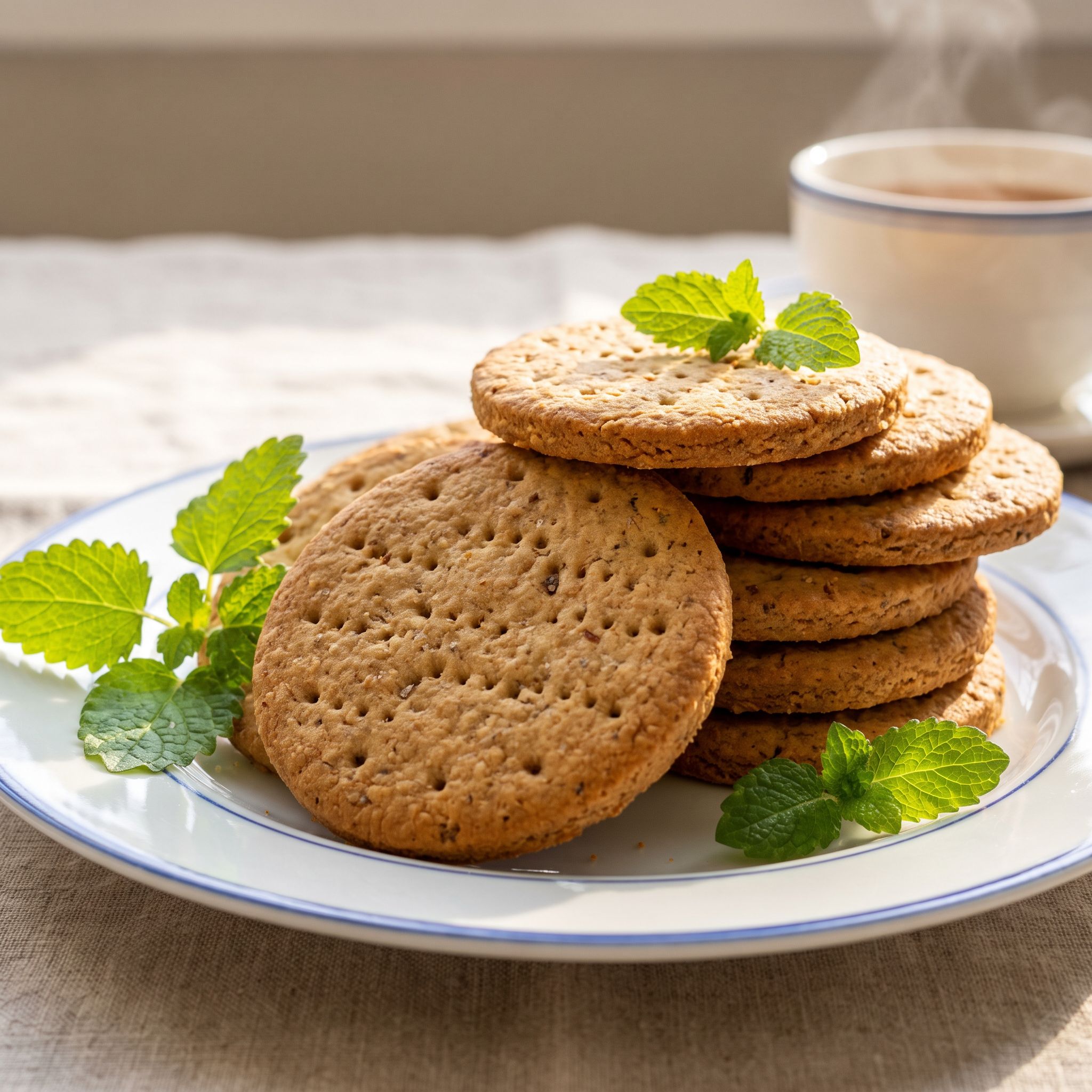 Nutmeg Ginger Digestive Biscuits