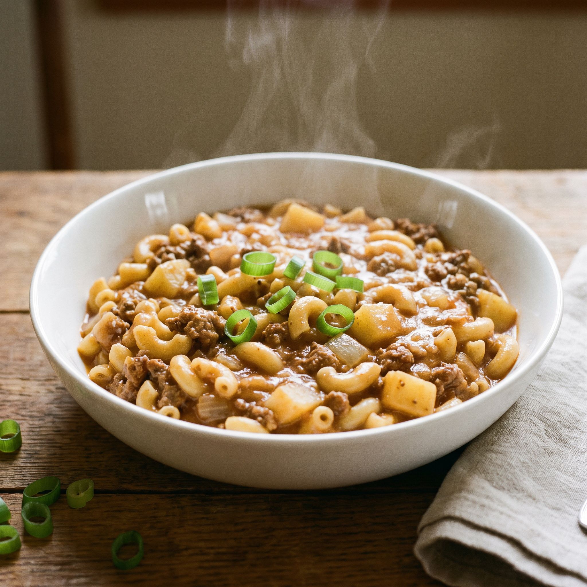 One-Pan Tangy Macaroni Beef Medley