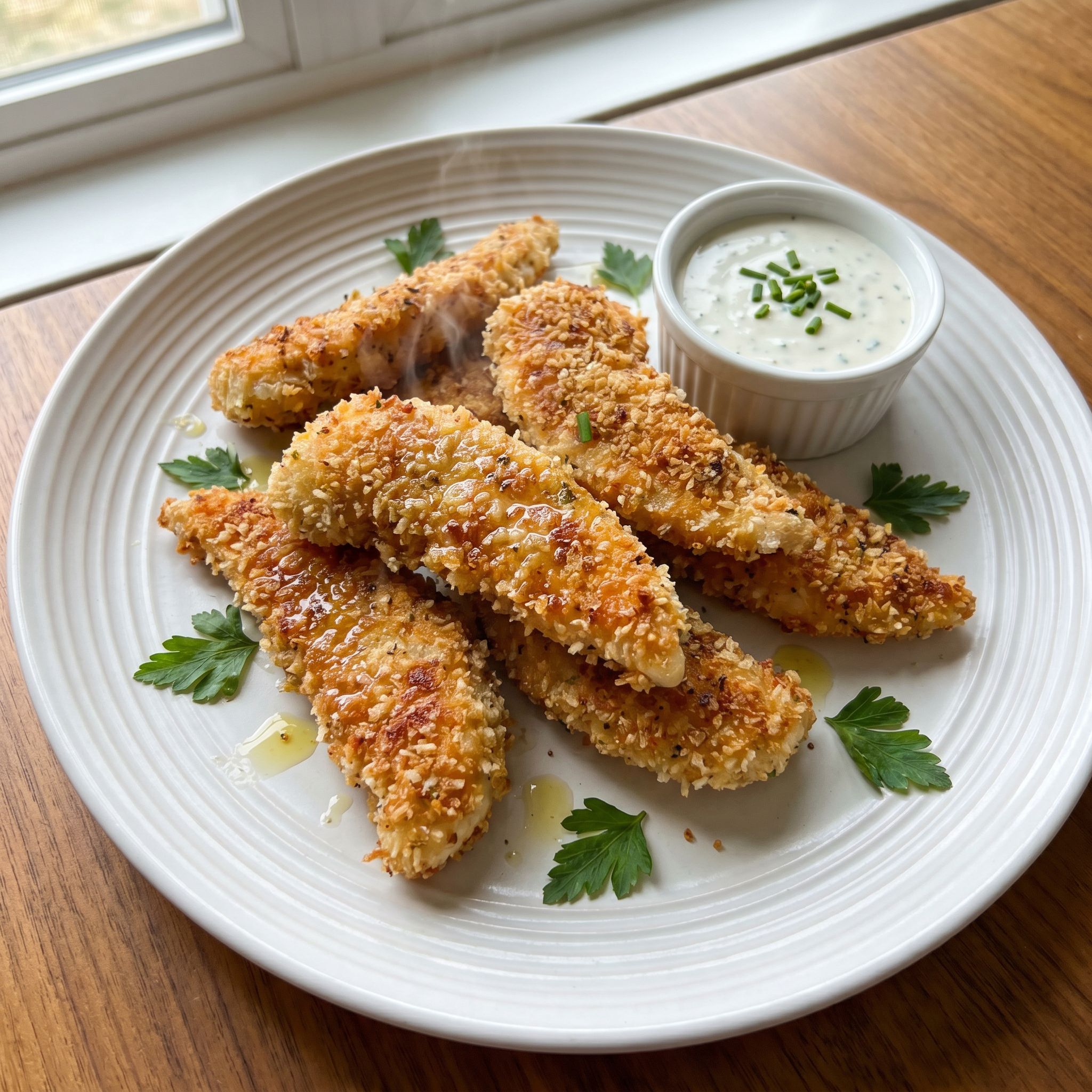 Parmesan Crusted Chicken Strips