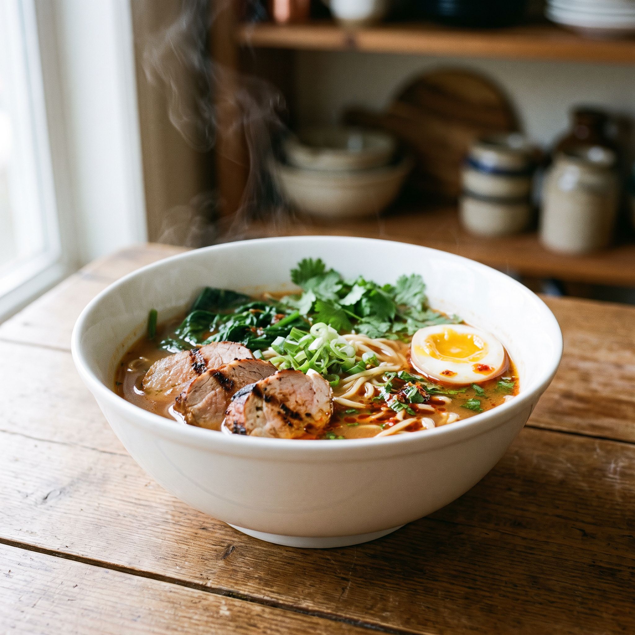 Québécois Spicy Pork Ramen Fusion