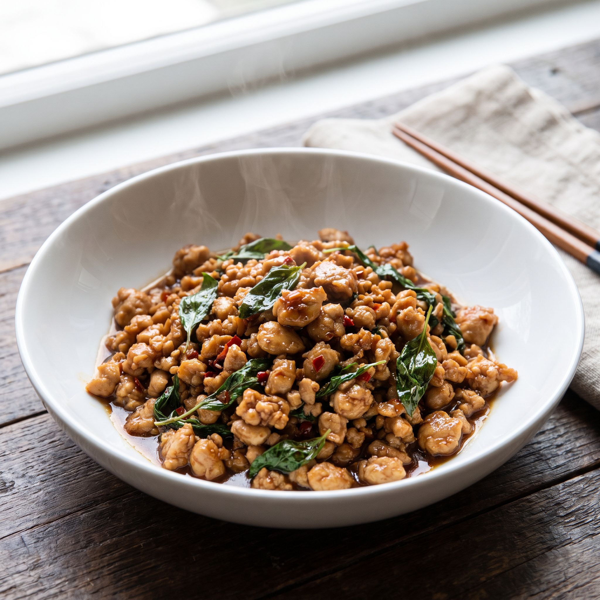 Quick Thai Basil Chicken Stir-Fry