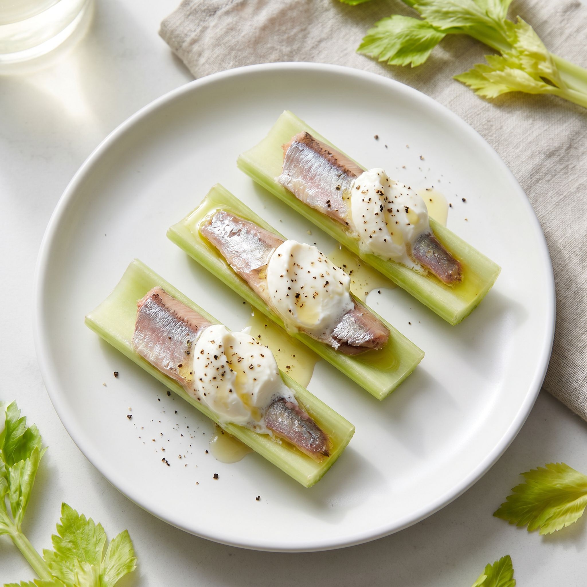 Sardine and Cream Cheese Dippers