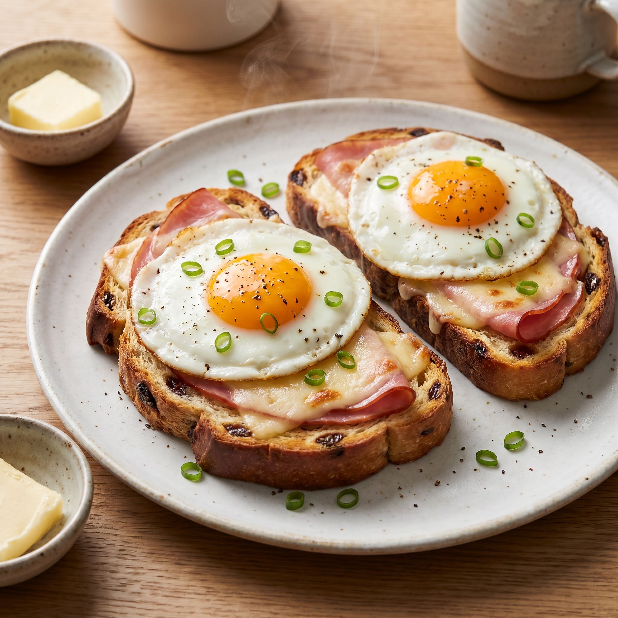 Savory Cramique Tartine Eggs