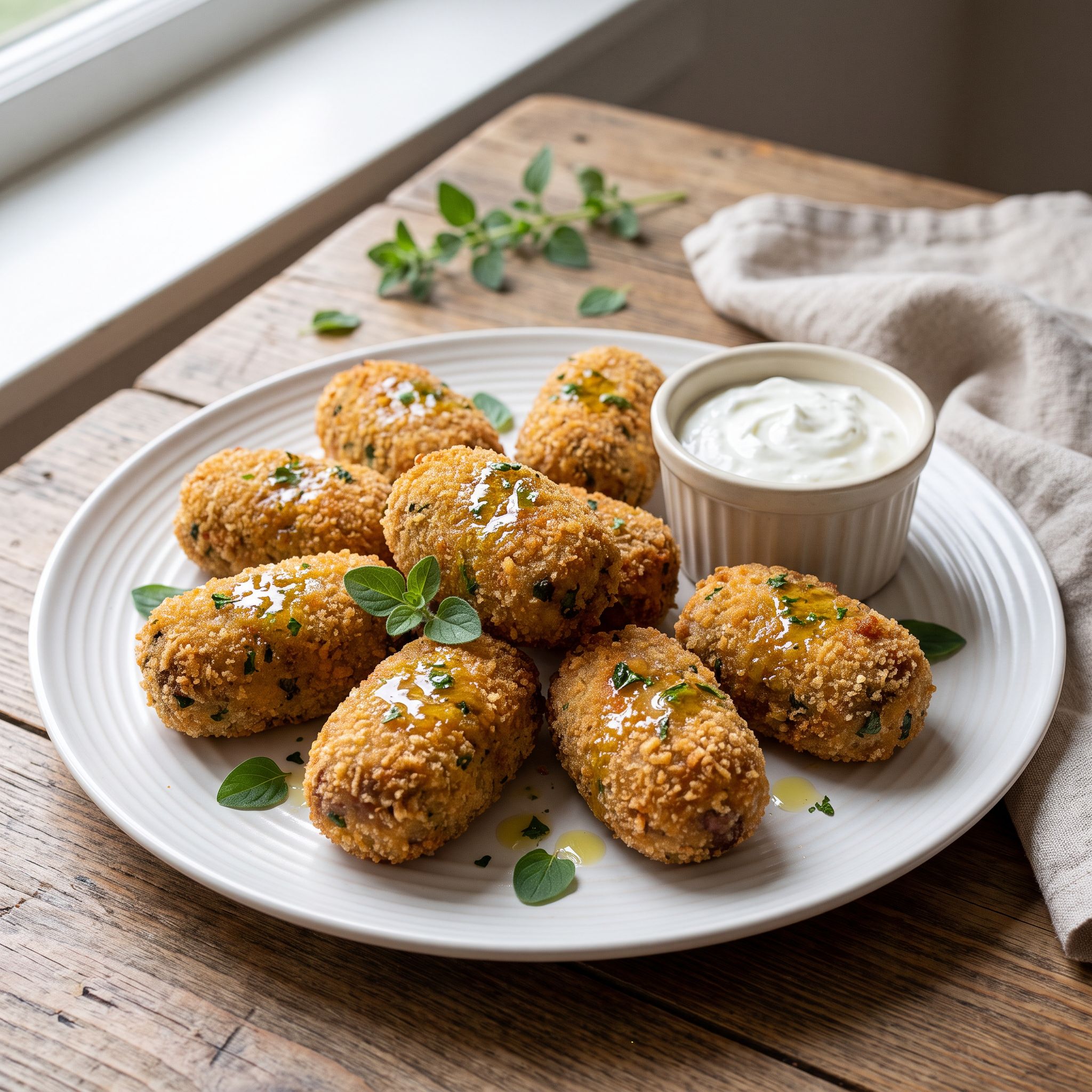 Savory Feta Beef Croquettes