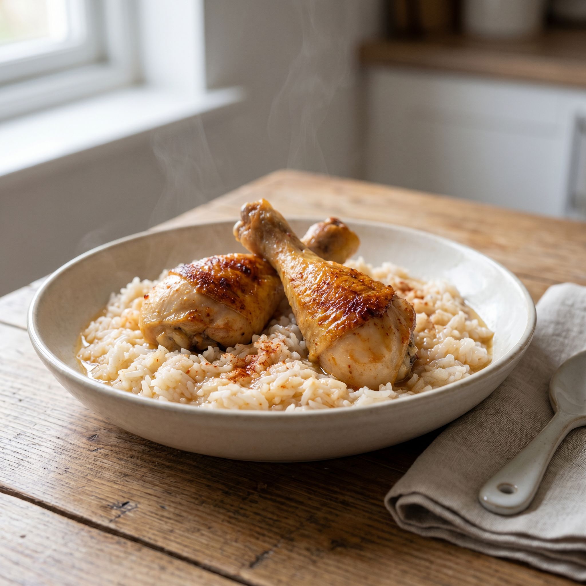 Simple Paprika Chicken Rice Skillet