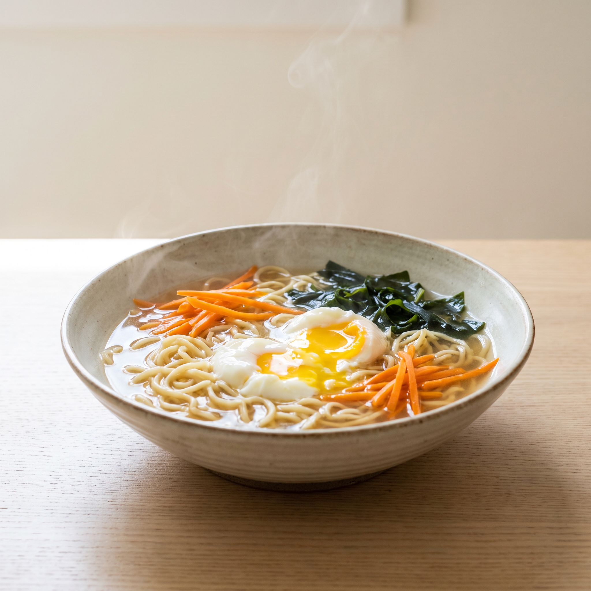 Simple Wakame Egg Ramen Medley