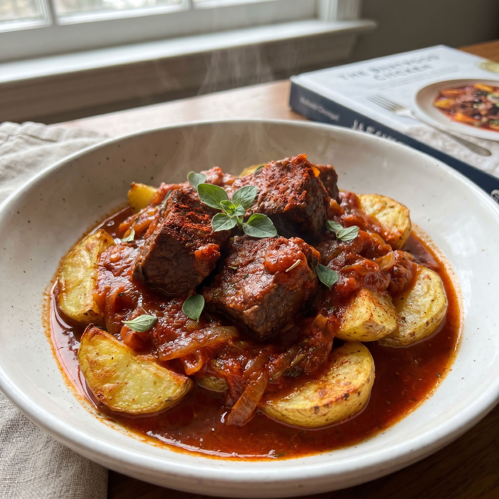 Smoky Chuck Roast Potato Braise