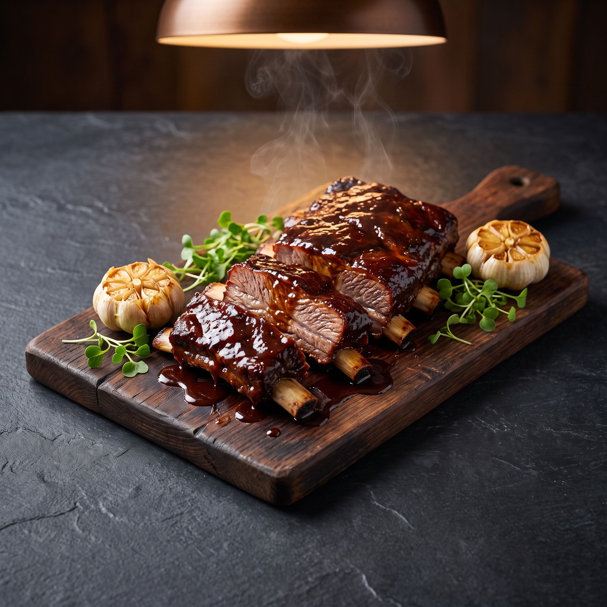 Smoky Maple Bourbon Umami Ribs