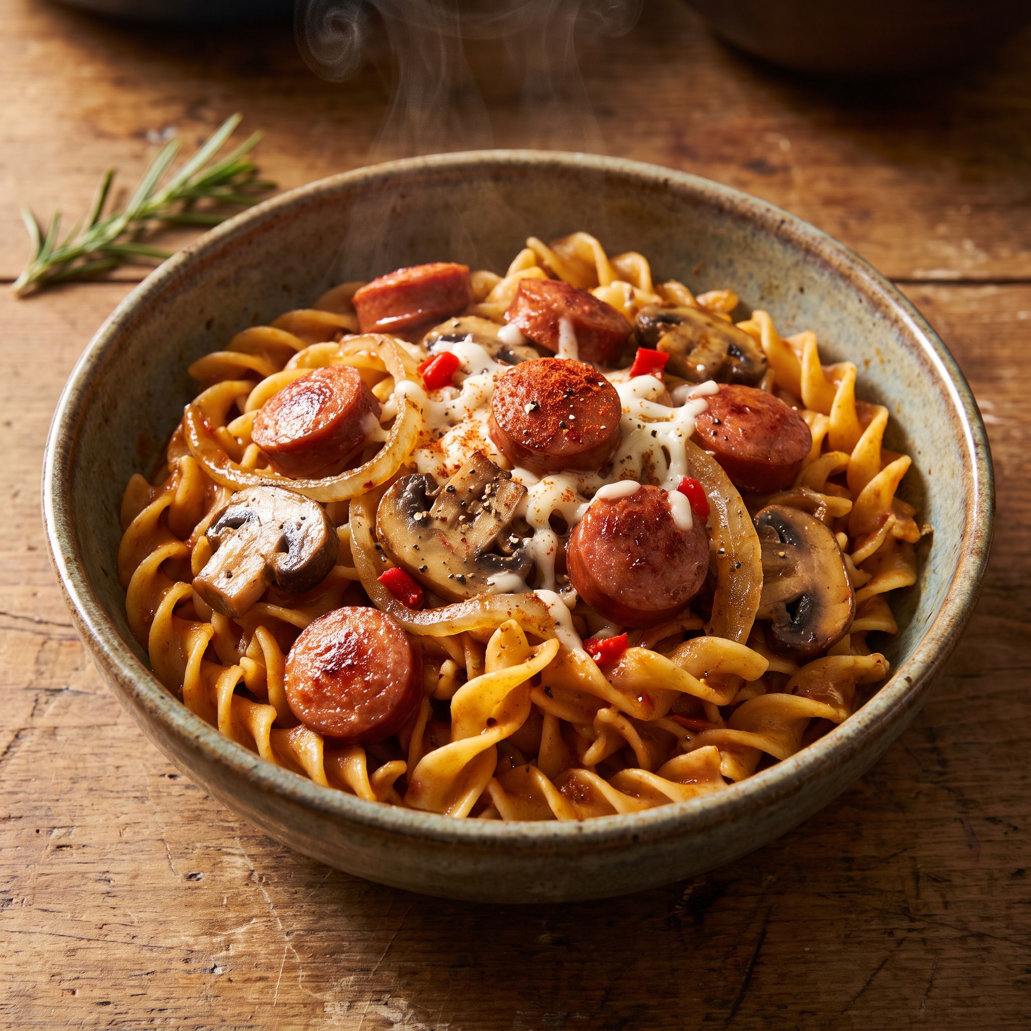 Spicy Sesame Vienna Sausage Skillet