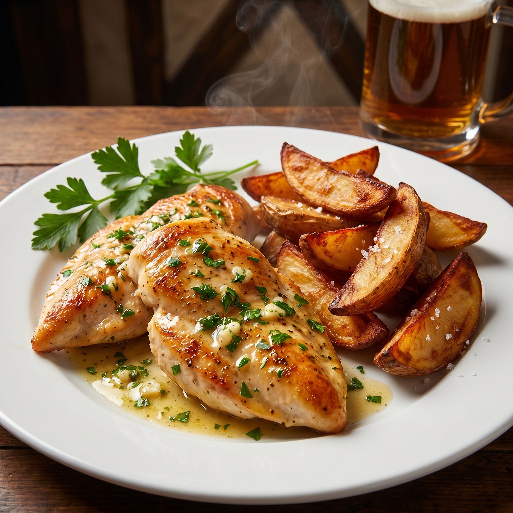 Tavern Garlic Butter Chicken Wedges