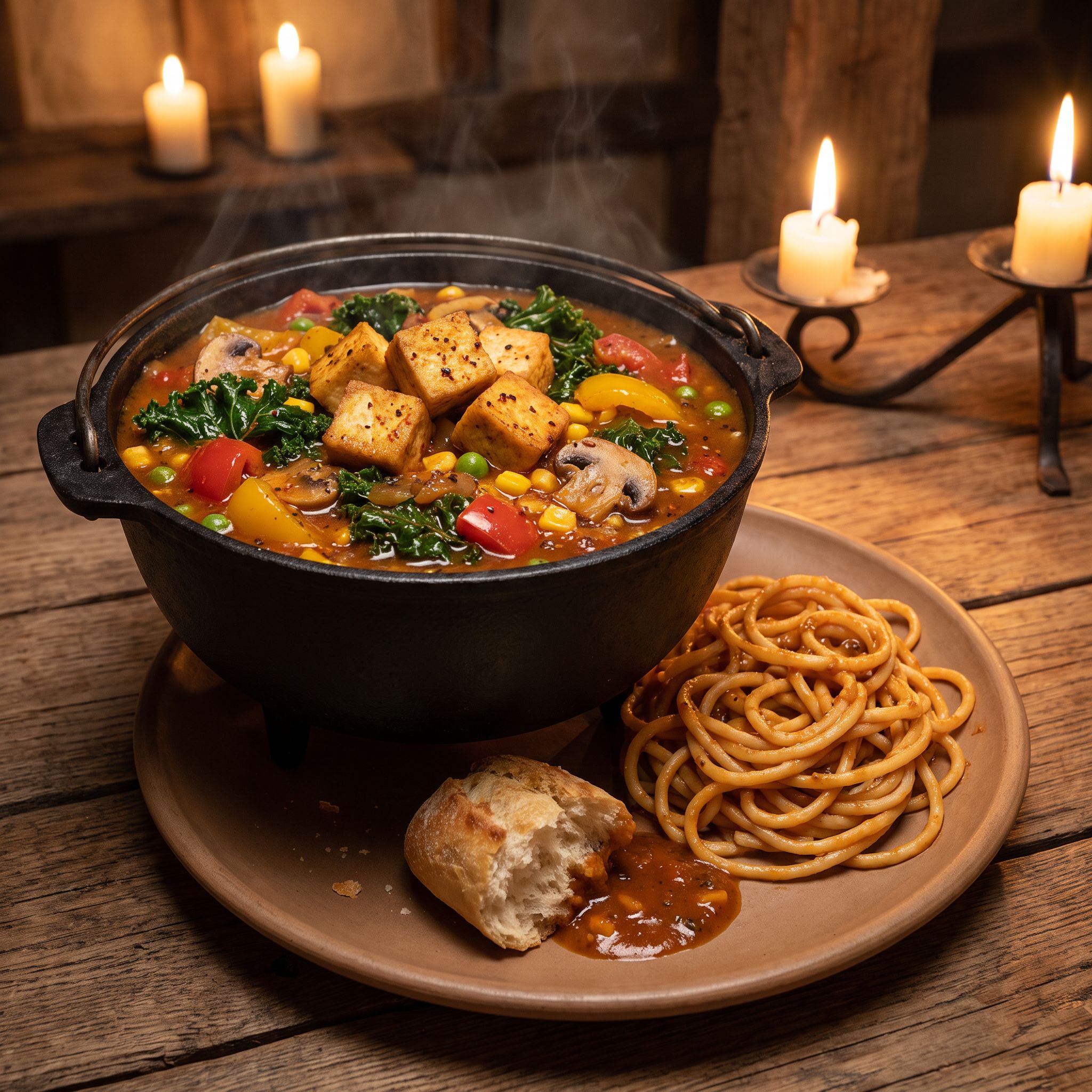 Tavern's Spicy Tofu Cauldron Stew