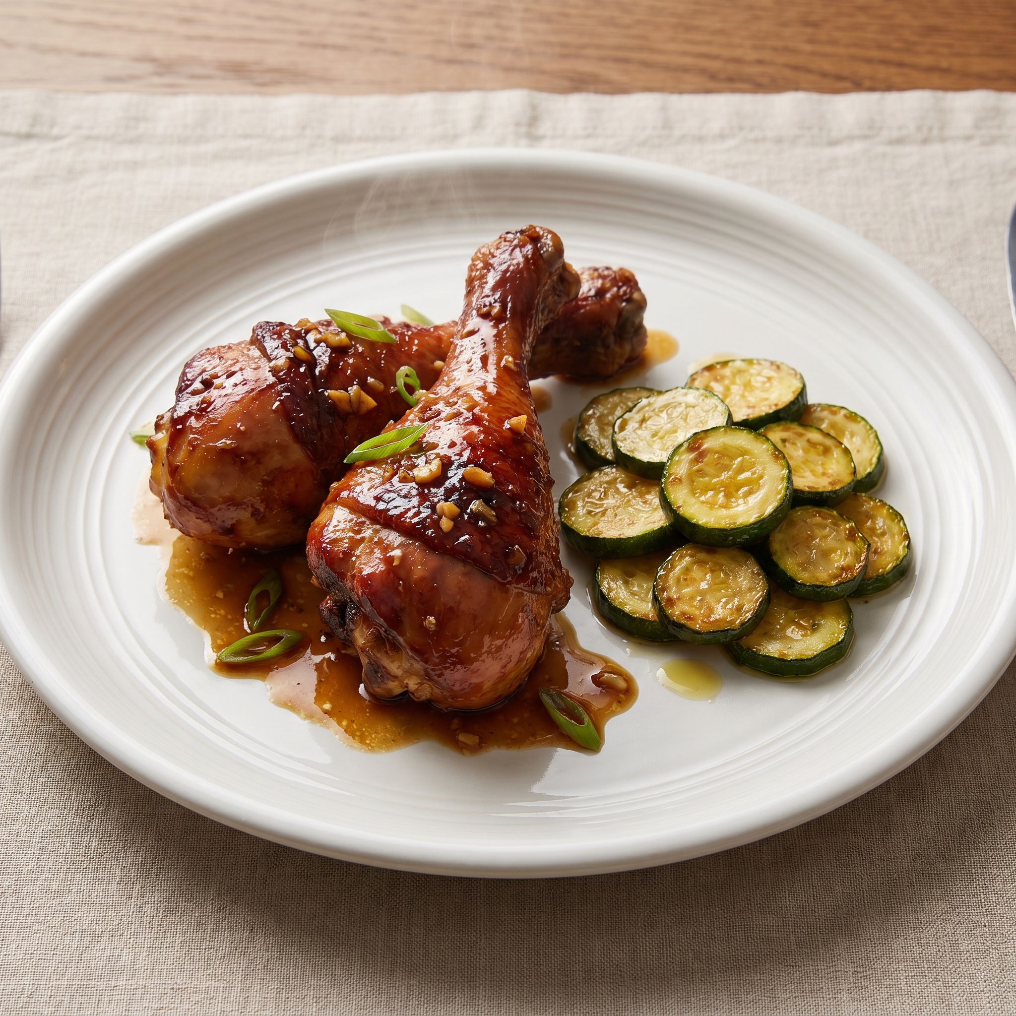 Zesty Ginger Soy Chicken Legs