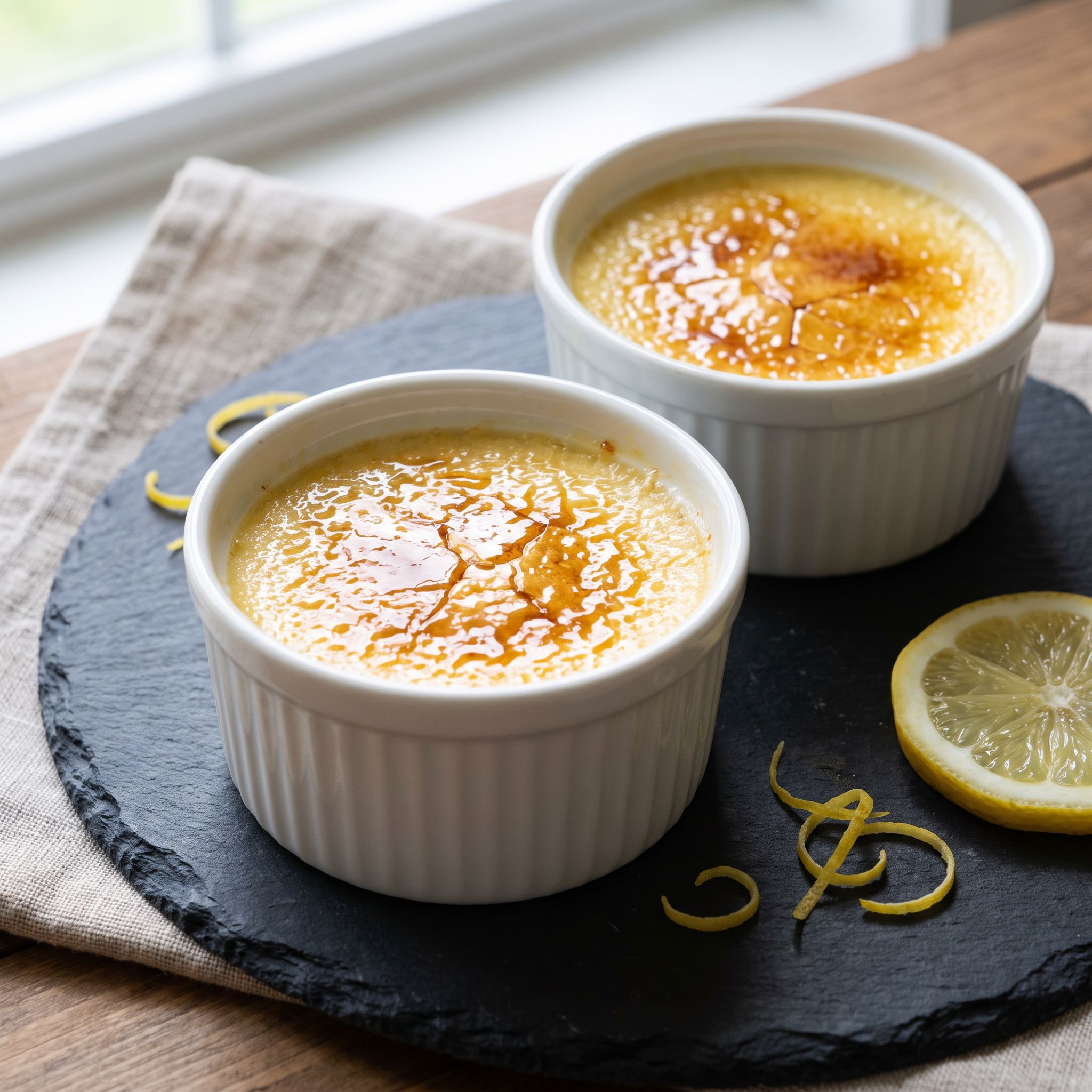 Zesty Lemon Torch Custard