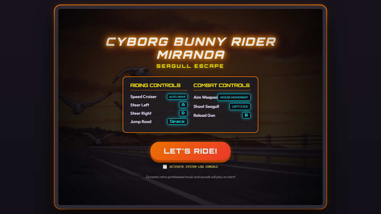 Cyborg Bunny Rider Miranda: Seagull Escape (Leaflit)